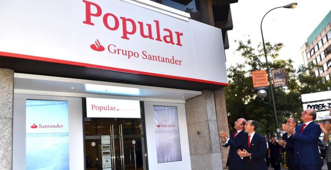 Santander, pendiente de un último trámite de Economía para completar la fusión jurídica de Popular