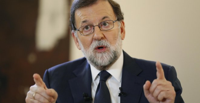 Rajoy: "No descarto el artículo 155 de la Constitución porque lo contempla la ley"