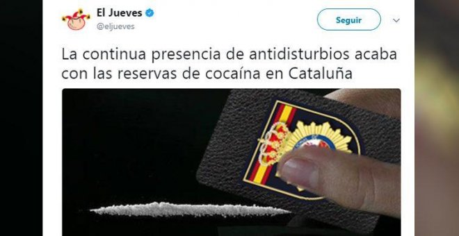 La Audiencia de Barcelona archiva la causa contra 'El Jueves' por el artículo que ironizaba con los antidisturbios y la cocaína