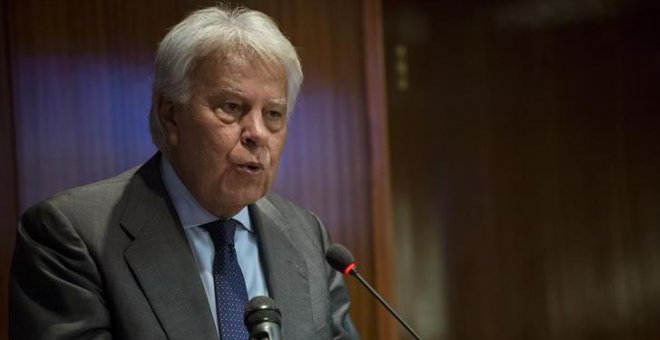 Felipe González: "Los ciudadanos deben decidir si quieren destinar parte de sus ingresos a un nuevo pacto social"