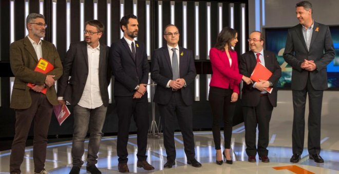 Las encuestas pronostican una victoria ajustada del bloque independentista con ERC y Cs disputándose el primer puesto