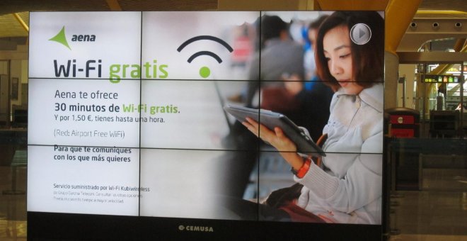 Aena relanza el servicio WiFi gratuito en los aeropuertos