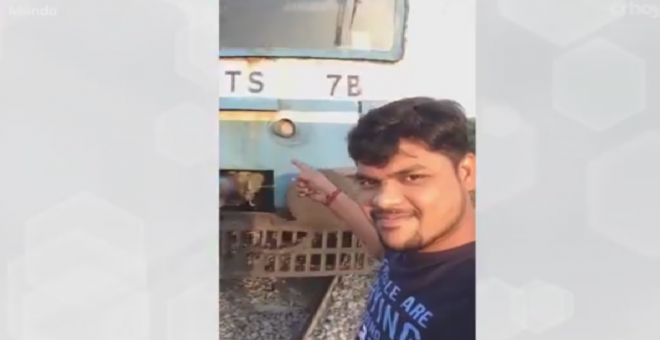 Un hombre es atropellado al intentar hacerse un selfi junto a un tren en marcha