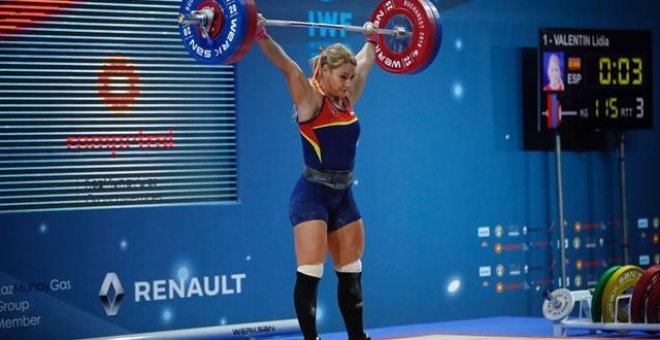 Lydia Valentín, campeona de Europa de halterofilia por cuarta vez