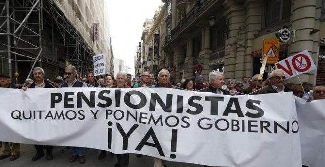 Miles de jubilados vuelven a tomar las calles por unas pensiones dignas