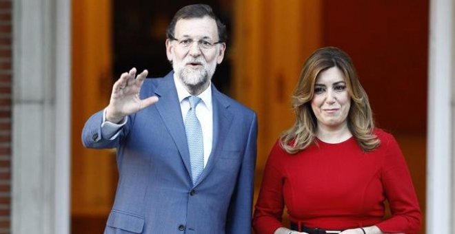 Díaz acude a pedir a Rajoy mejoras en la financiación de Andalucía sin el apoyo de Cs