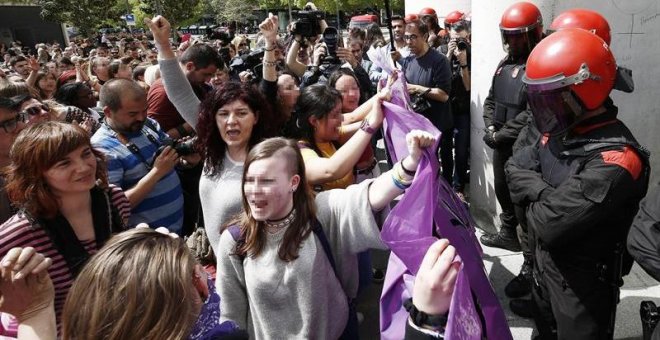 La protesta "no es abuso, es violación" vuelve a Pamplona un día después de la criticada sentencia contra 'La Manada'