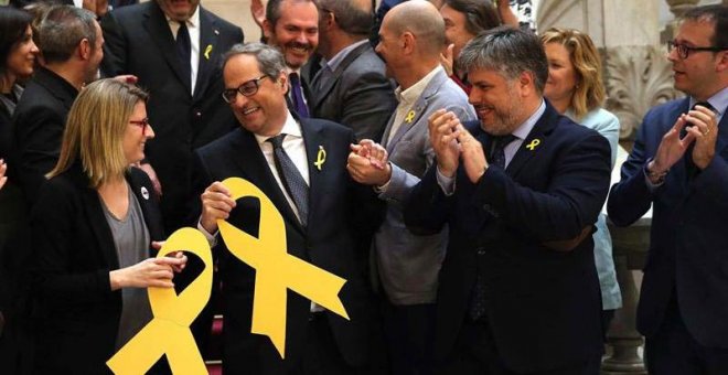 Quim Torra, investido president de Catalunya tras 199 días sin Govern