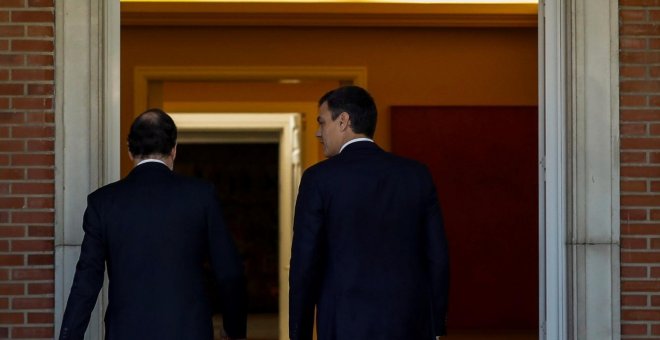 Rajoy y Sánchez consolidan su alianza sobre el 155 y dejan a Rivera en segundo plano