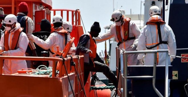 Rescatadas 264 personas en ocho pateras en el Estrecho y el Mar de Alborán
