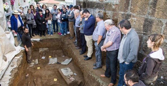 La memoria sepultada de tres guerrilleros gallegos es rescatada por la ARMH