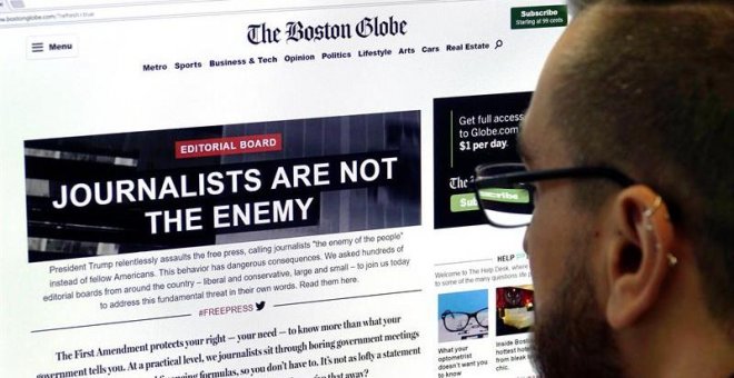 Más de 300 diarios de EEUU denuncian amenazas y ataques de Trump a la prensa