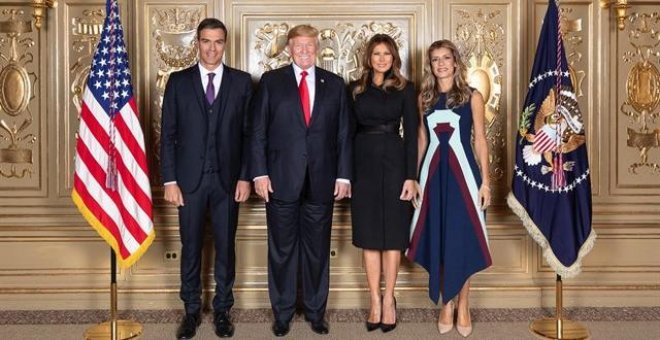 Sánchez y su esposa, recibidos por Trump y la primera dama en Nueva York