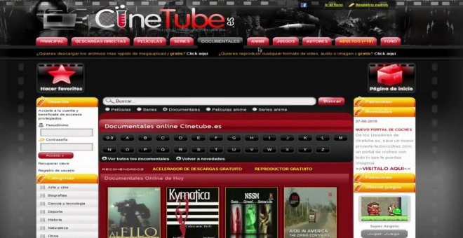 El caso Cinetube muere por "aburrimiento": su dueño pacta con la industria del cine una indemnización de apenas 8.400 euros