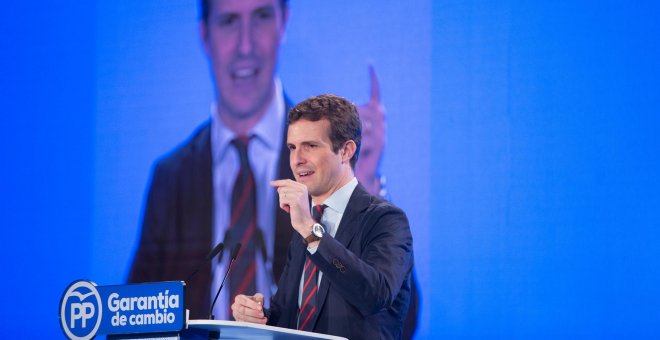 Casado dice que hay un "golpe de Estado" en Catalunya y que no llamó golpista a Sánchez