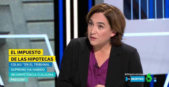 Ada Colau: "Lo que hay tras la sentencia del Tribunal Supremo es una estafa hipotecaria"