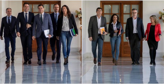 PP y Cs avanzan en su pacto en Andalucía y acuerdan sus primeras 23 medidas