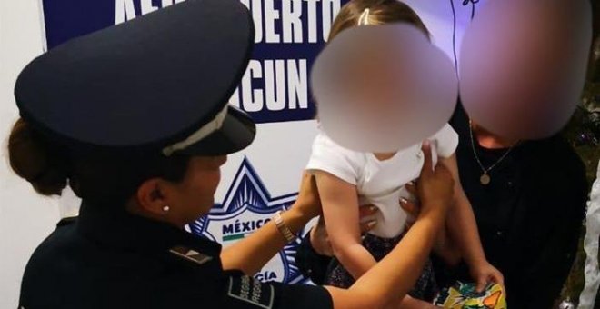 Rescatan en el aeropuerto de Cancún a una niña española que había sido secuestrada