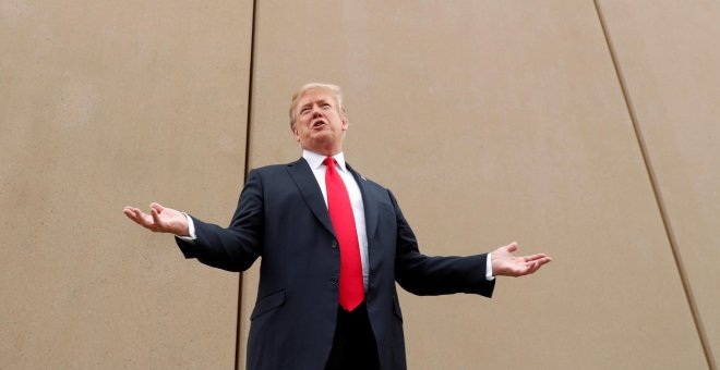 Trump baraja construir el muro con México de acero para convencer a los demócratas