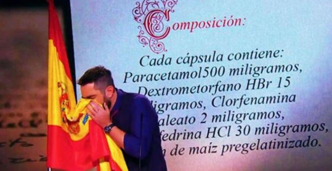 La Fiscalía pide que se archive la causa abierta a Dani Mateo por el gag de la bandera española