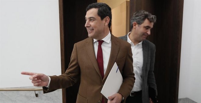 Moreno intenta proteger al Gobierno andaluz de la tensión electoral entre Vox, PP y Cs