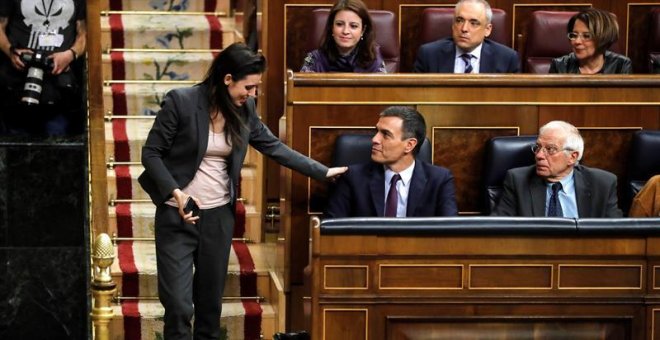 Irene Montero acusa al PSOE de querer resucitar el bipartidismo