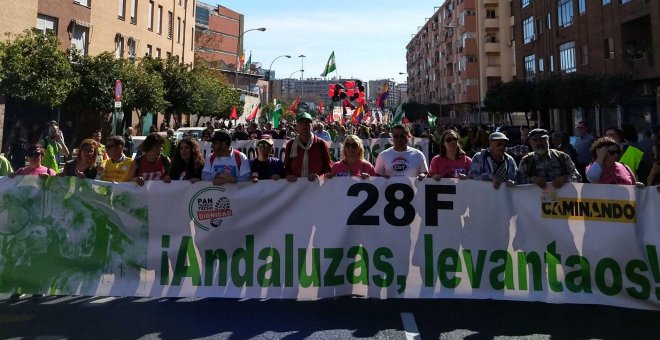 El feminismo marca el primer 28-F, Día de Andalucía, con un Gobierno de derechas