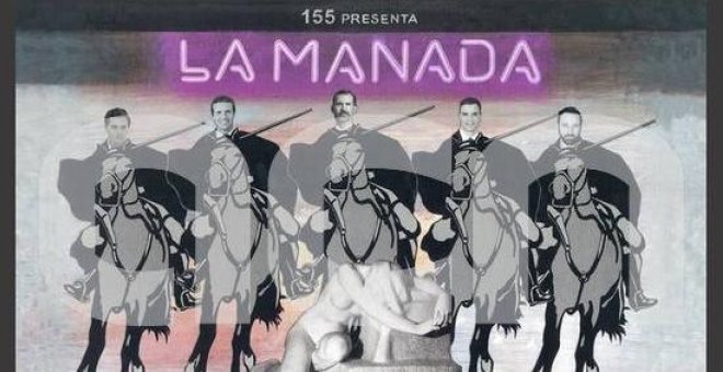 El mural de la polémica: 'La Manada' política de Olot