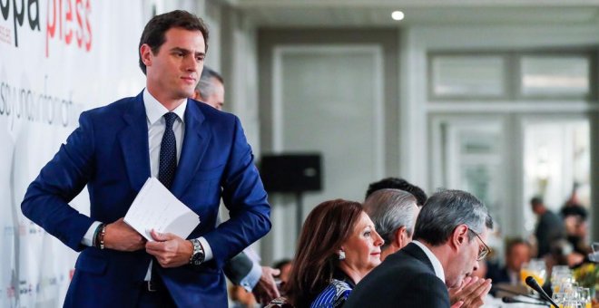 Rivera anima a Casado al gobierno de coalición: "Ánimo Pablo, no vamos tarde”