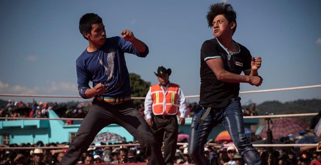 Viernes Santo a puñetazos en la "pequeña Hollywood" de Guatemala
