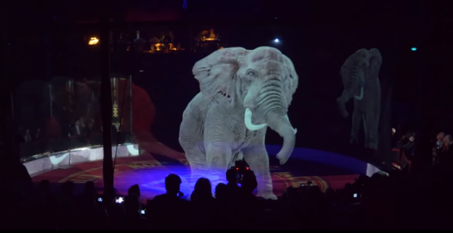 El circo alemán que sustituye los animales por hologramas