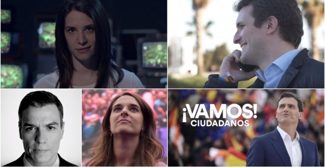 Medias verdades y música marcial en los vídeos electorales de la campaña