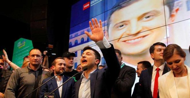 Zelenski gana las elecciones presidenciales de Ucrania con más del 70% de los votos