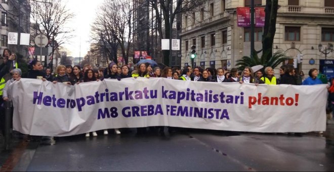 La Ertzaintza utilizó la Ley Mordaza contra la huelga feminista del 8M