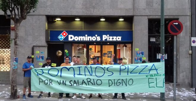 La cadena Domino’s Pizza despide a dos huelguistas con efecto retroactivo