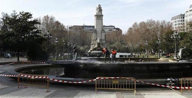 La Comunidad de Madrid levanta la paralización de las obras en la Plaza de España nada más llegar Almeida a la Alcaldía