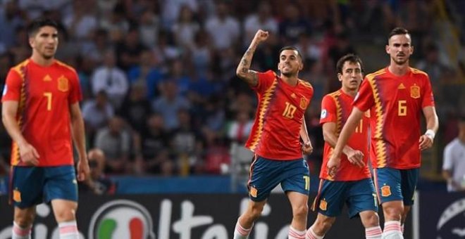 Triple éxito para España sub21: golea a Polonia (5-0), alcanza las semifinales y se clasifica para los Juegos Olímpicos