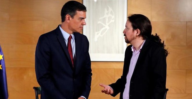 Iglesias negociará si Sánchez renuncia a su "línea roja" de formar un gobierno monocolor