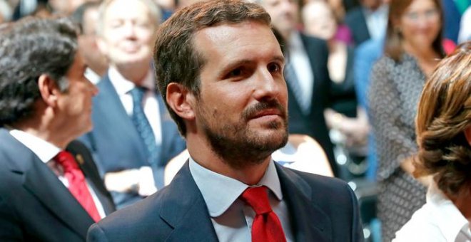 El viraje de Casado: de un PP "ideológico y sin complejos" a un PP "centrado y moderado"