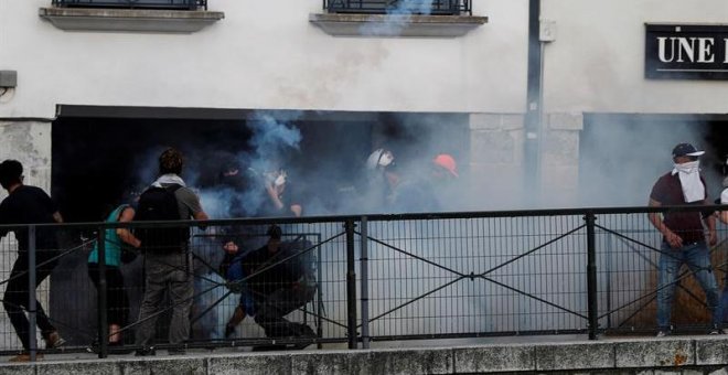 Detenidas 68 personas en las protestas contra la cumbre del G7 de Biarritz