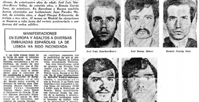 Las condenas de los últimos fusilados por Franco no han sido anuladas en la democracia
