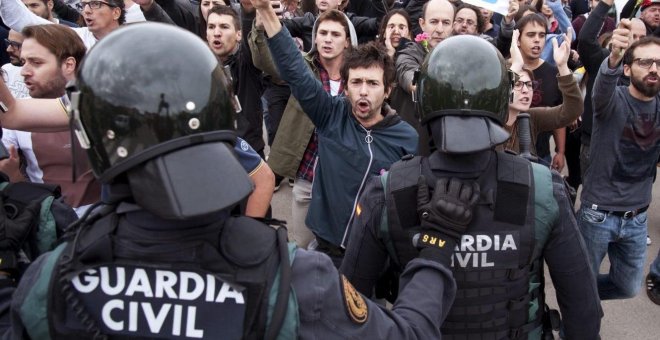 Los Guardias Civiles denuncian la "precariedad" en el despliegue de Catalunya