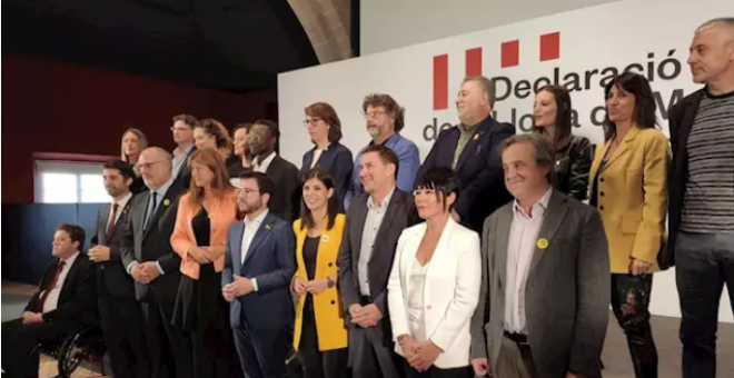 Distintos partidos nacionalistas firman un manifiesto en defensa del derecho de autodeterminación