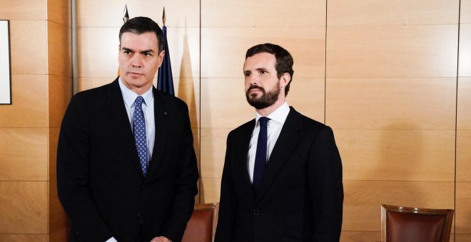 Sánchez y Casado no culminan un acuerdo y el Gobierno registra sin el PP la comisión para la reconstrucción