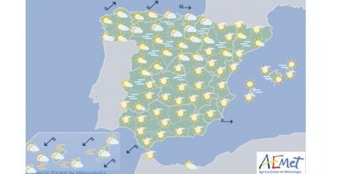 Buen tiempo y temperaturas superiores a lo habitual durante este jueves: consulte aquí la previsión de su comunidad autónoma