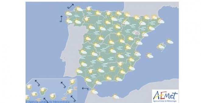 Un frente deja lluvia débil en Galicia y tiempo estable en el resto: consulte aquí la previsión de su comunidad autónoma