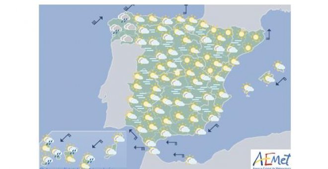 Lluvias en Galicia y fuerte viento en el litoral Cantábrico: consulte aquí la previsión de su comunidad autónoma