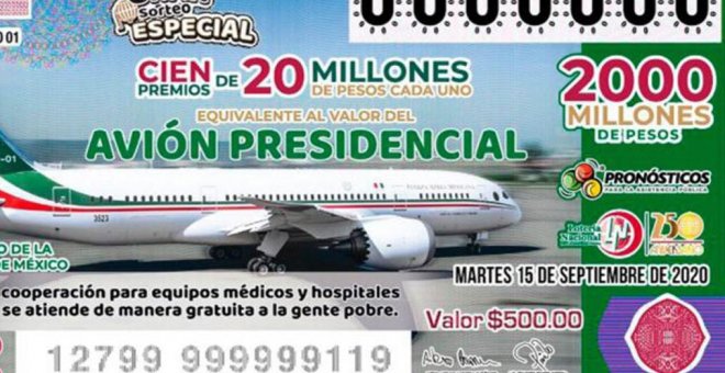 El debate que esconde la rifa simbólica del avión presidencial mexicano