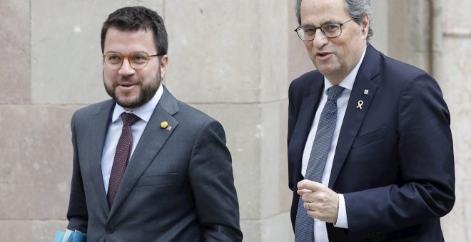 Torra i Aragonès reivindiquen la via independentista en el desè aniversari de la sentència de l'Estatut que va dictar el TC