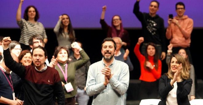 Silencio y conmoción en UP tras la debacle electoral en Galicia y Euskadi